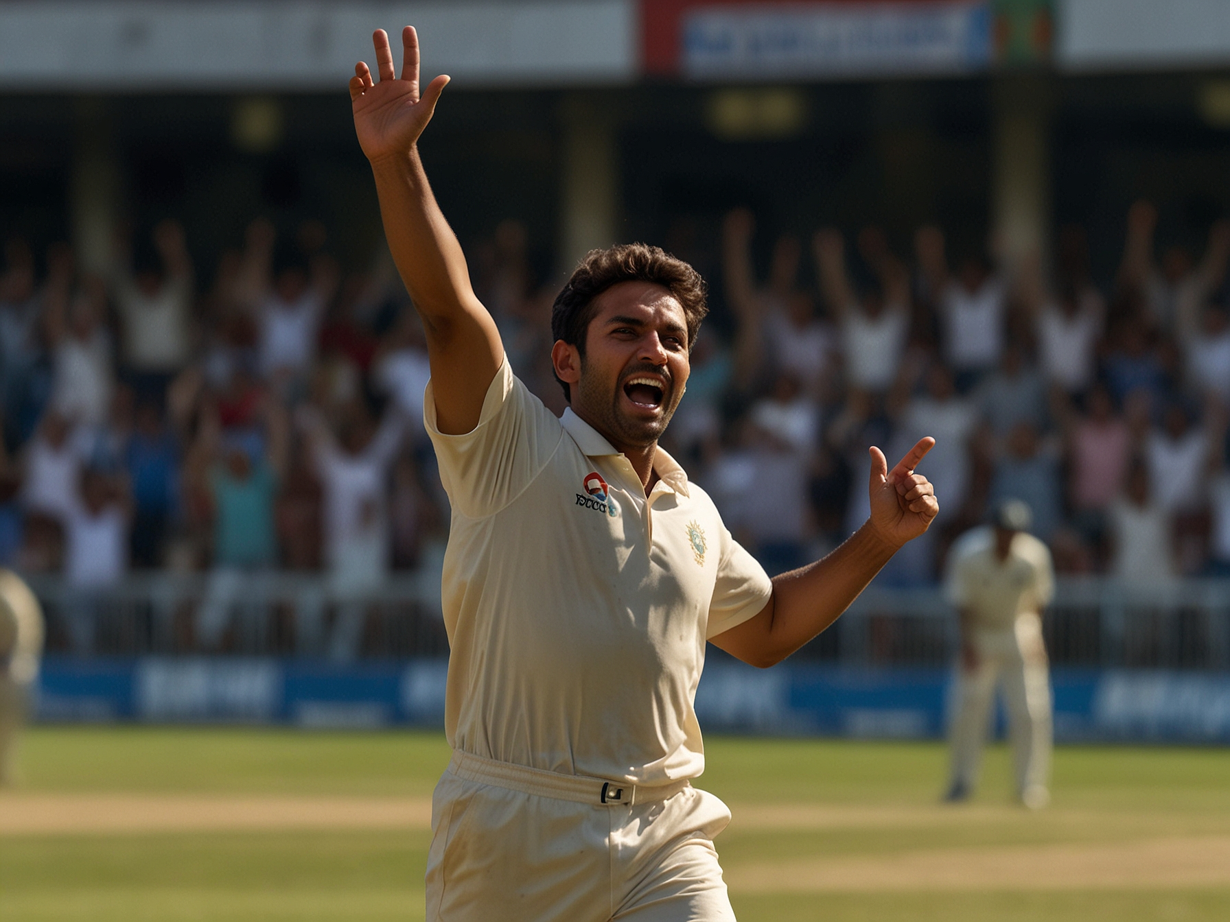 Celebrating cricket win image